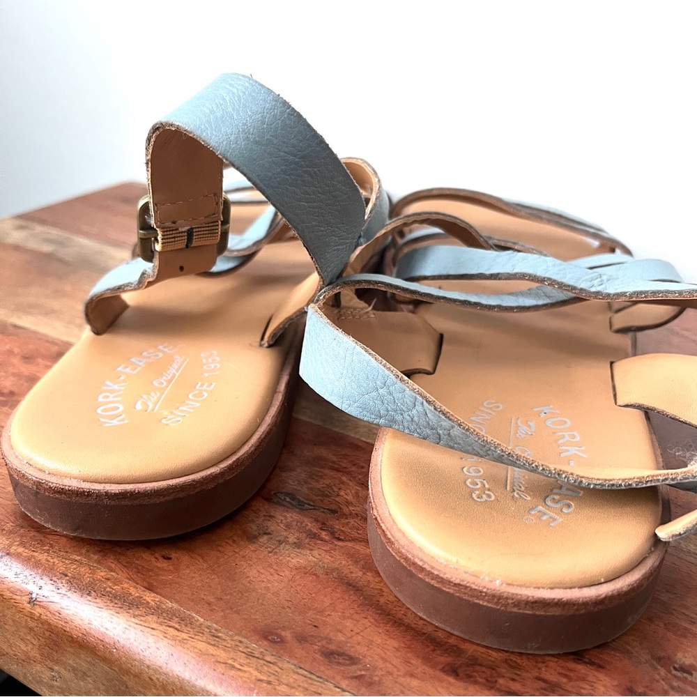 Kork Ease leather sandals in light powder blue. Super soft leather size 9 - Picture 5 of 5